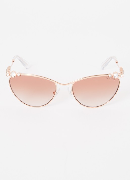 Swarovski Cat Eye zonnebril SK7017 - detail roségoud