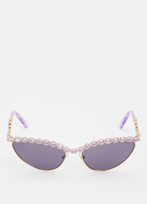 Swarovski Cat Eye zonnebril SK7030 - detail paars