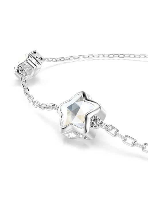 Swarovski Chroma armband met kristal - detail zilver