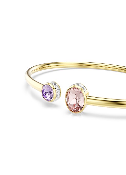 Swarovski Chroma bangle met kristal  - detail 3 goud