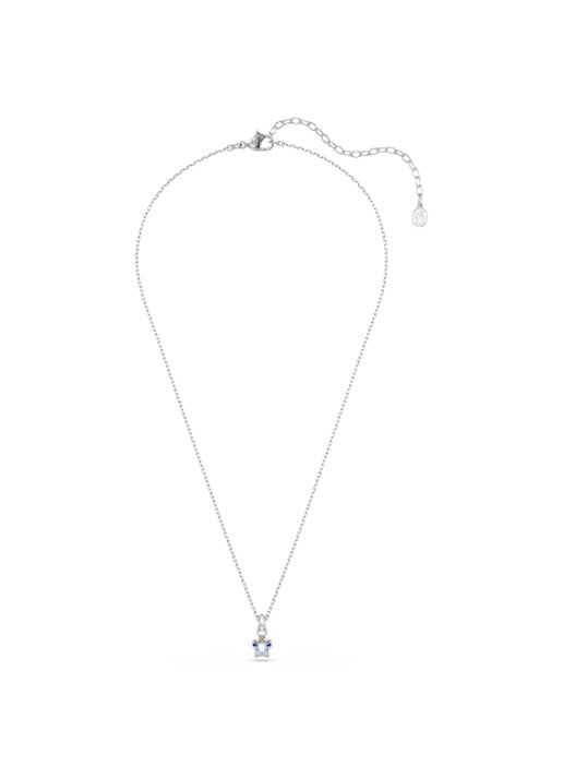 Swarovski Chroma ketting met kristal - detail 2 zilver