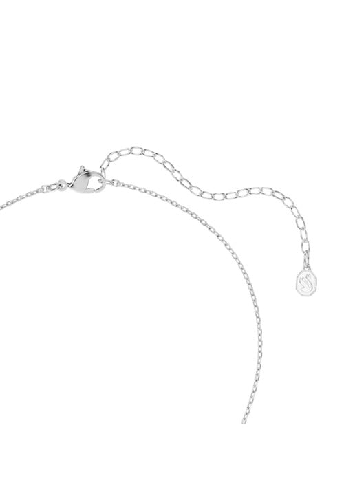 Swarovski Chroma ketting met kristal - detail 4 zilver