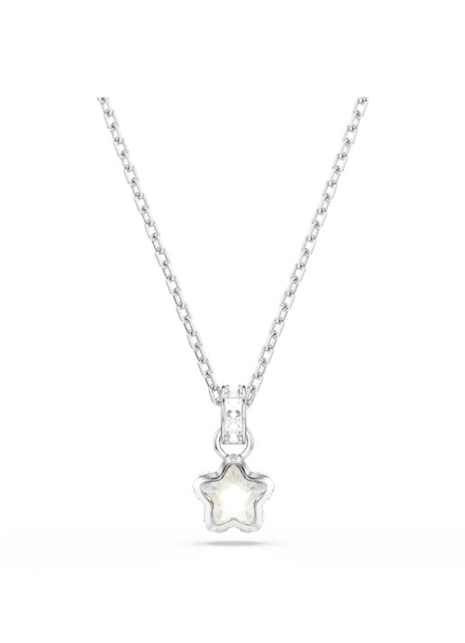 Swarovski Chroma ketting met kristal - detail 5 zilver