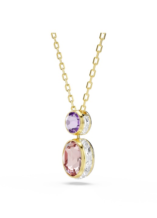 Swarovski Chroma ketting verguld  - detail 2 goud