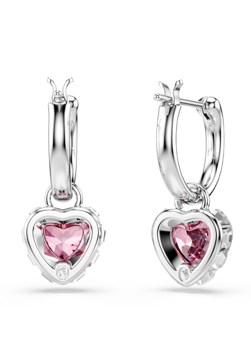 Swarovski Chroma oorringen met kristal - detail 3 zilver