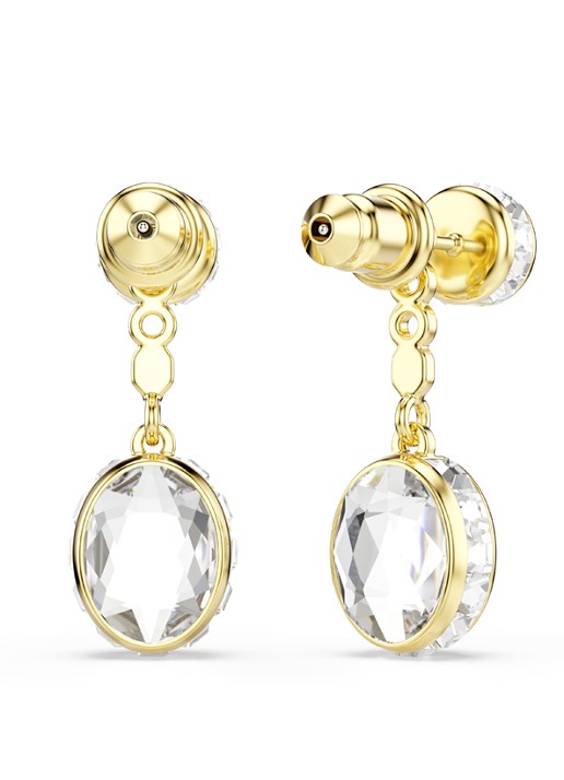 Swarovski Chroma oorstekers met kristal - detail 4 goud