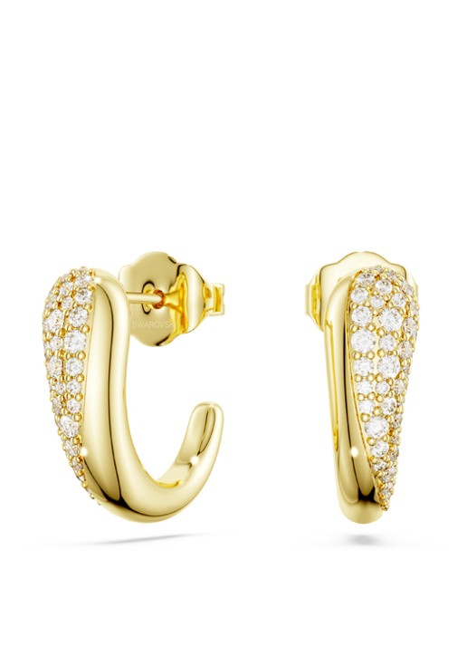 Swarovski Classica oorstekers verguld  - voorkant goud