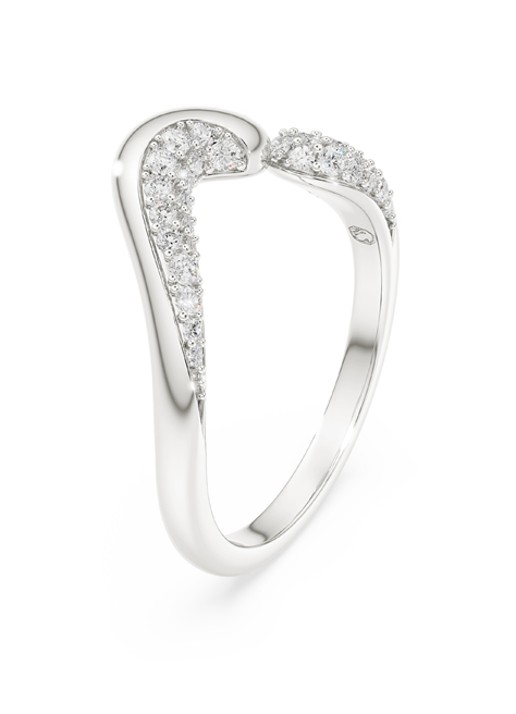 Swarovski Classica ring met kristal 58 - detail 2 zilver