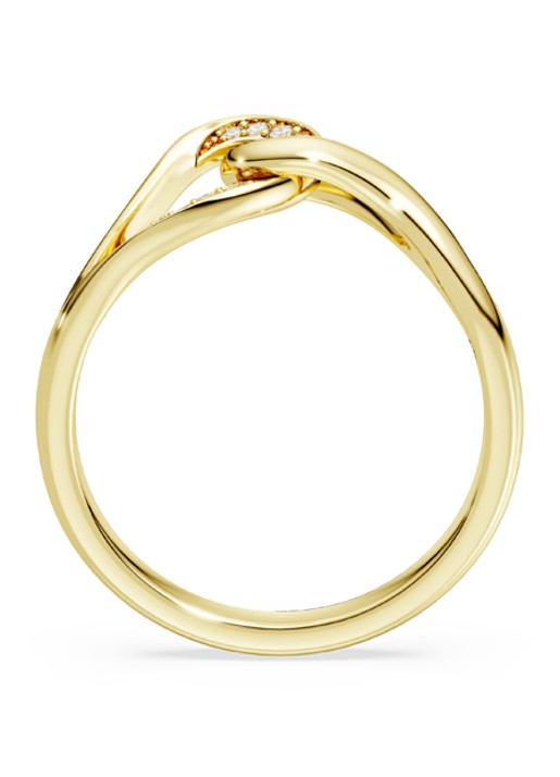 Swarovski Classica ring verguld 55 - detail 2 goud