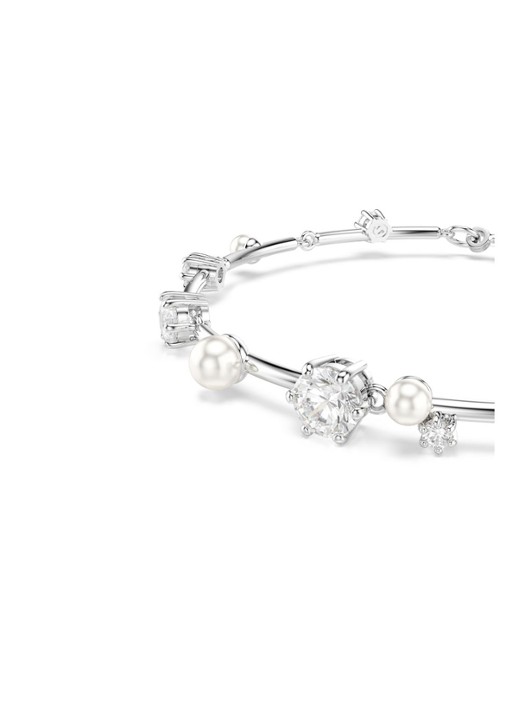 Swarovski Constella armband met kristal M  - detail 4 zilver