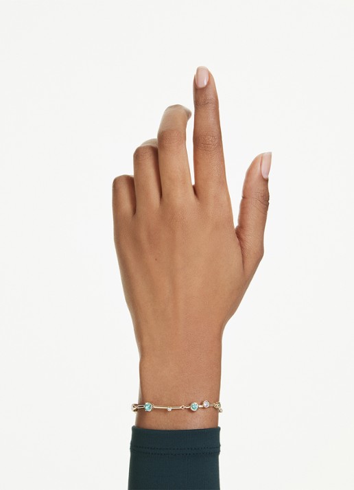 Swarovski Constella armband met zirkonia - voorkant 2 goud