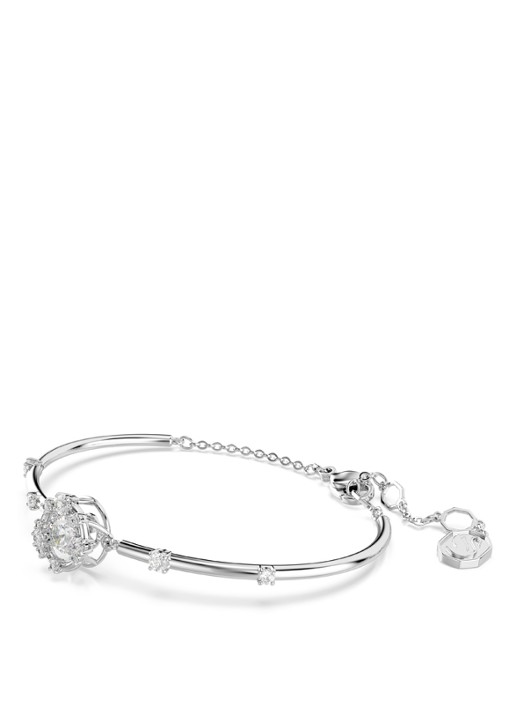 Swarovski Constella bangle met kristal - detail zilver