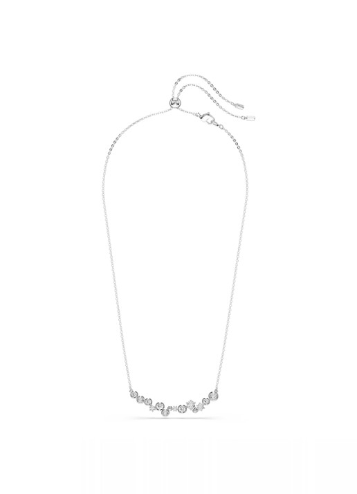 Swarovski Constella ketting met zirkonia - detail zilver