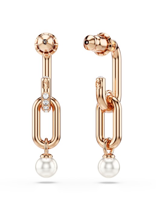 Swarovski Constella oorhanger met kristal - detail 5 roségoud