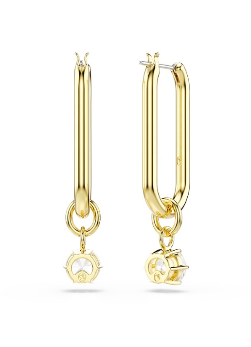 Swarovski Constella oorhangers met zirkonia - detail 3 goud