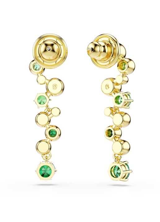 Swarovski Constella oorhangers met zirkonia - detail 3 goud