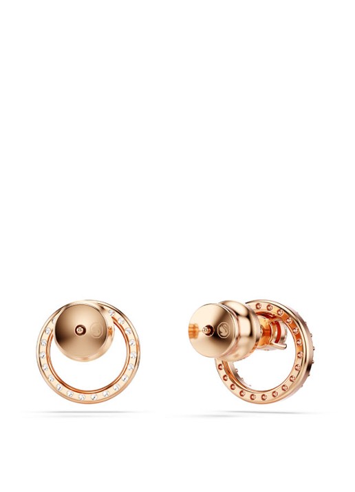 Swarovski Constella oorknopjes met zirkonia - detail 4 roségoud