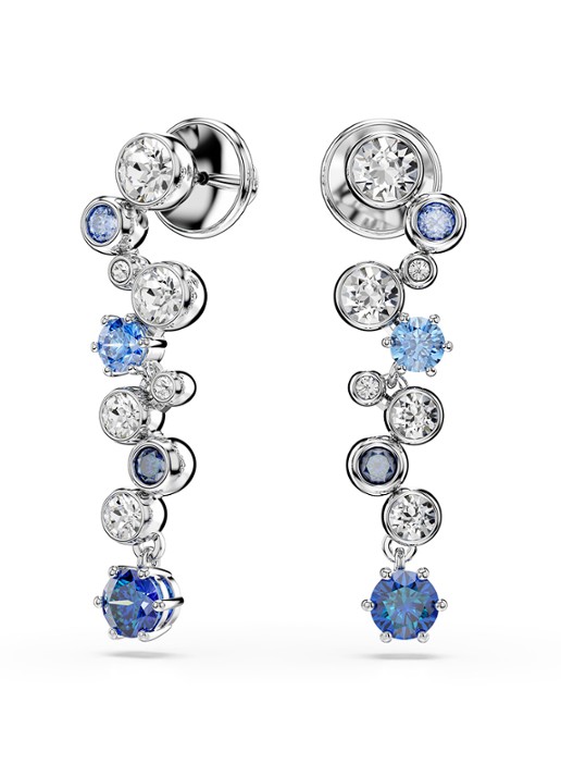 Swarovski Constella oorstekers met zirkonia - detail zilver