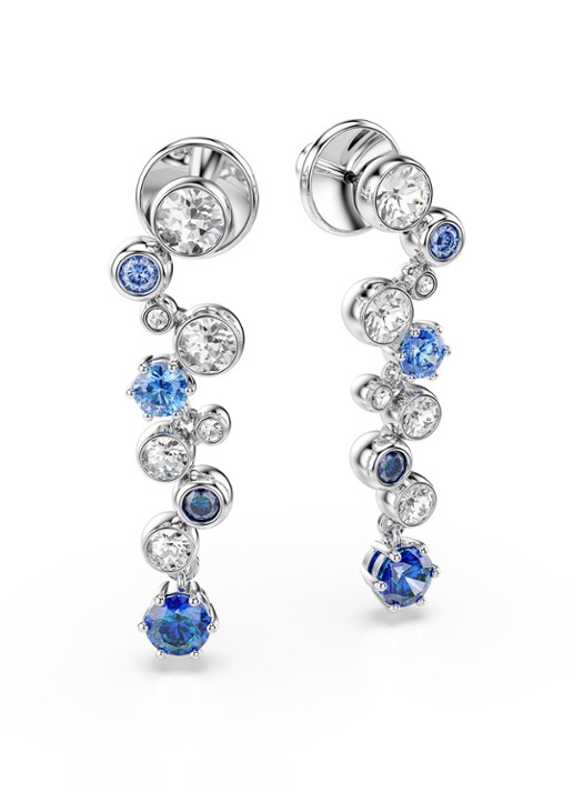 Swarovski Constella oorstekers met zirkonia - detail 2 zilver