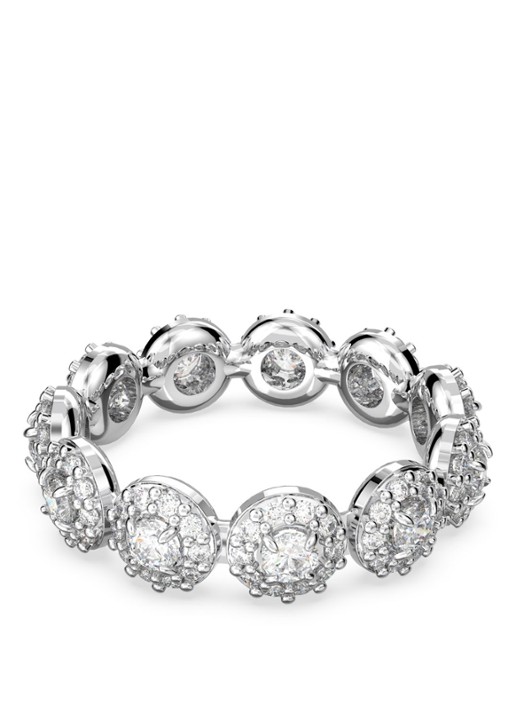 Swarovski Constella ring met kristal - voorkant 3 zilver
