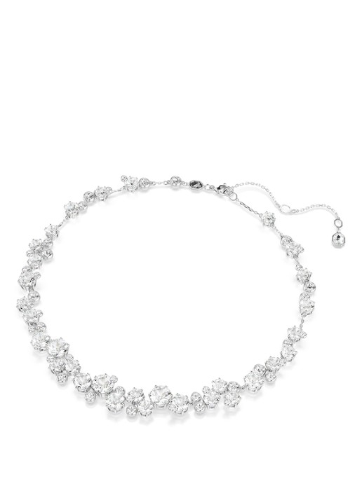 Swarovski Constella set van ketting, armband en oorstekers met kristal - detail 2 zilver