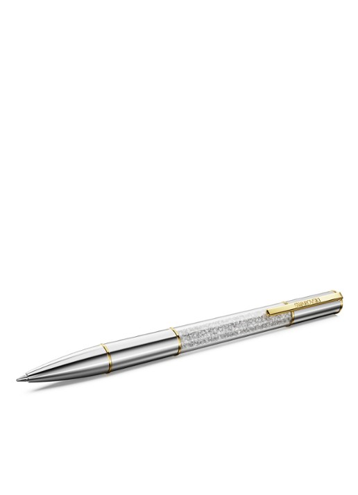 Swarovski Crystalline pen met kristal - voorkant zilver