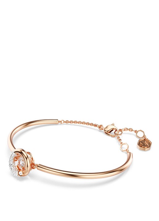 Swarovski Dextera armband met kristal M - detail roségoud