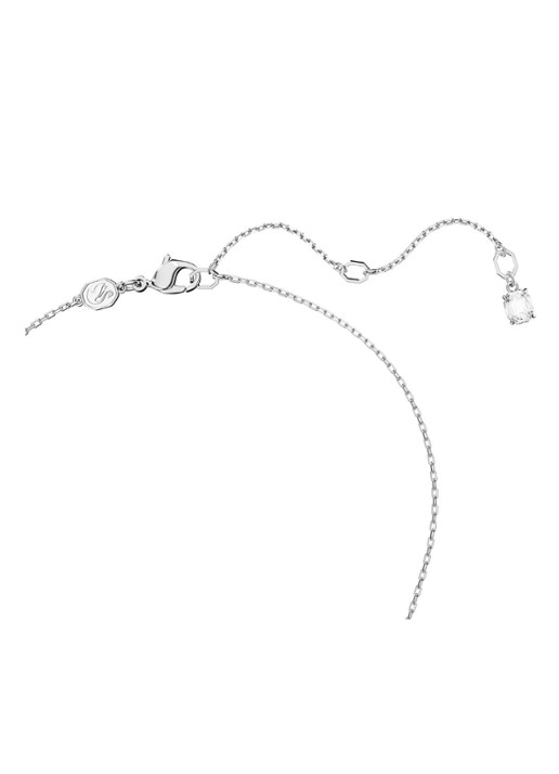 Swarovski Dextera ketting met kristal - detail zilver