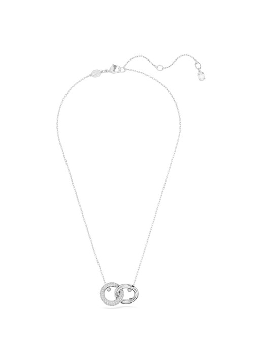 Swarovski Dextera ketting met kristal - voorkant 4 zilver
