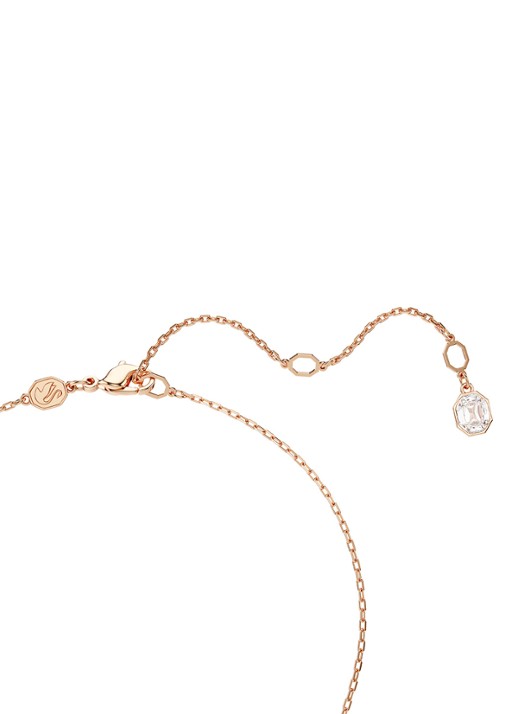 Swarovski Dextera ketting met kristal - detail 3 roségoud