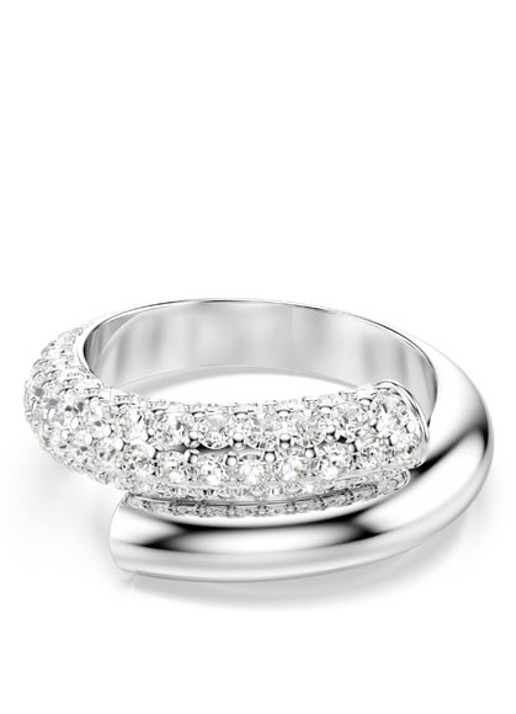 Swarovski Dextera ring met kristal 55 - voorkant zilver
