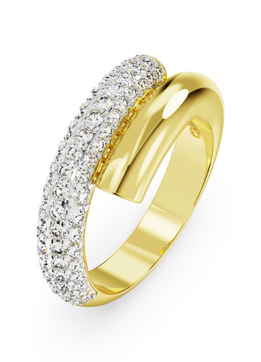 Swarovski Dextera ring verguld 55 - voorkant 2 goud