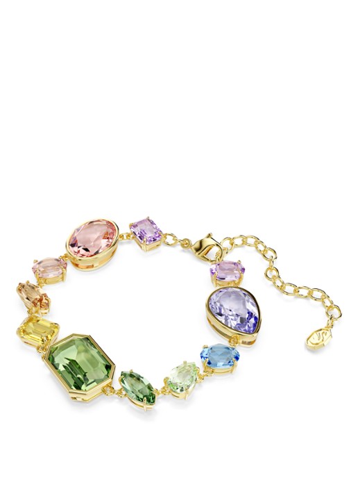 Swarovski Gema armband met kristal  - detail goud