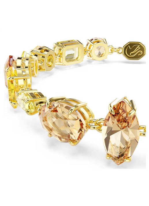Swarovski Gema armband met kristal - detail 4 geel