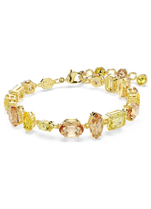 Swarovski Gema armband met kristal - voorkant geel