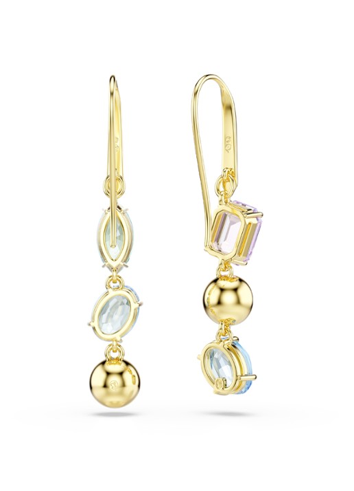 Swarovski Gema oorhangers verguld  - detail 4 goud