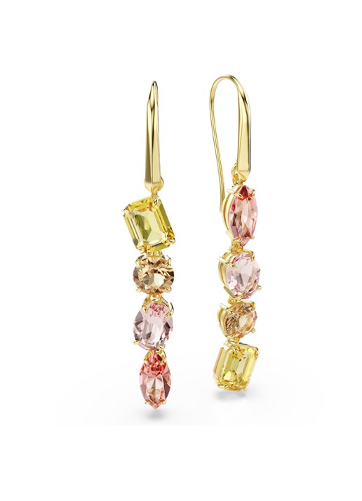 Swarovski Gema oorhangers verguld - detail 3 goud