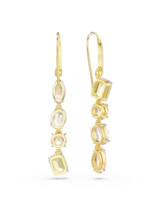Swarovski Gema oorhangers verguld - detail 4 goud