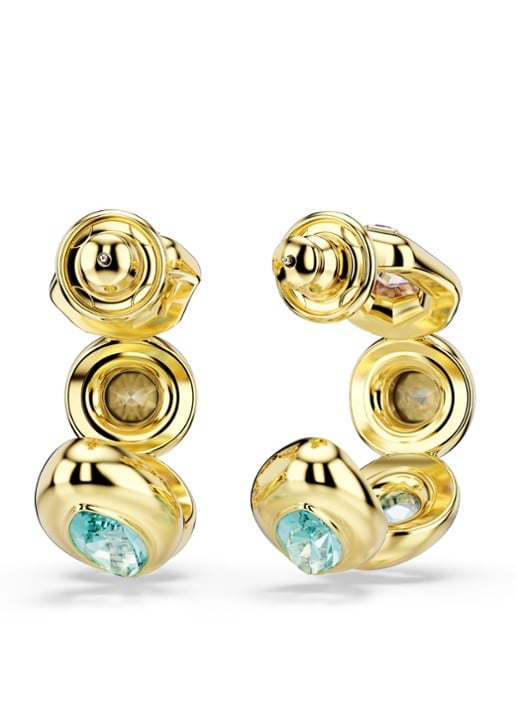 Swarovski Gema oorringen verguld - detail 4 goud