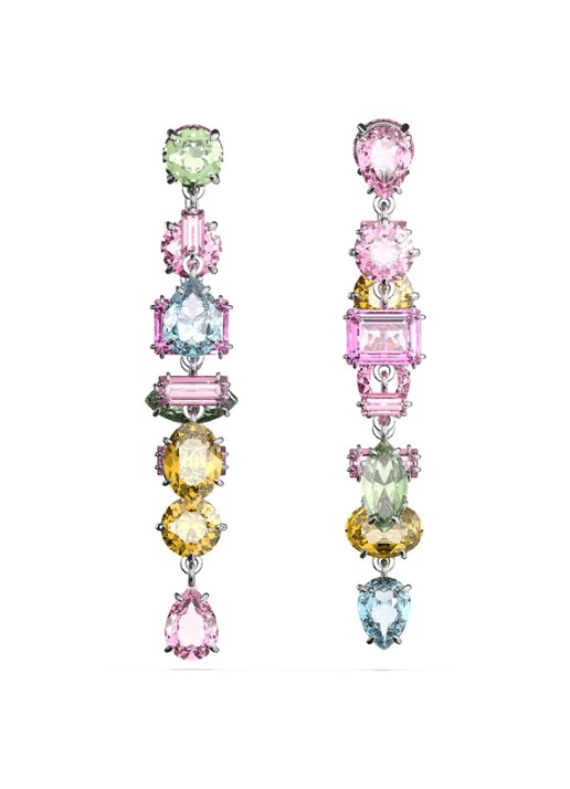 Swarovski Gema oorstekers met kristal - detail multicolor