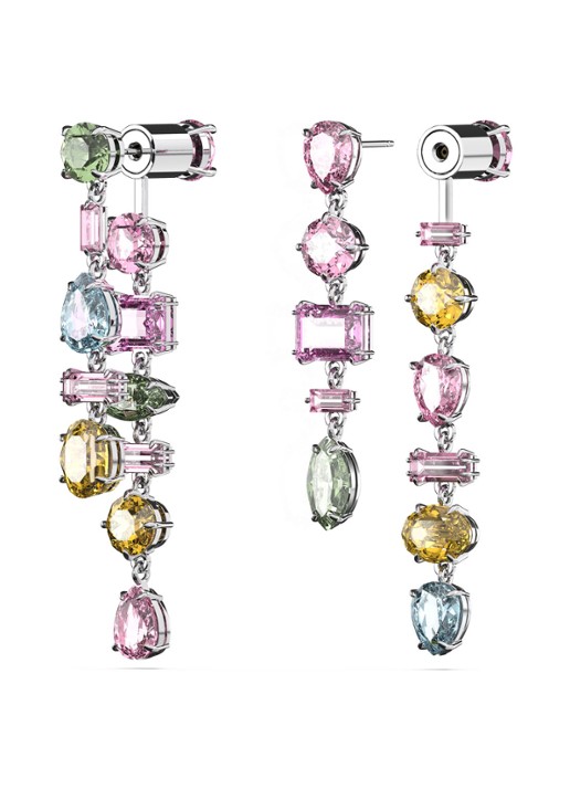 Swarovski Gema oorstekers met kristal - voorkant 4 multicolor