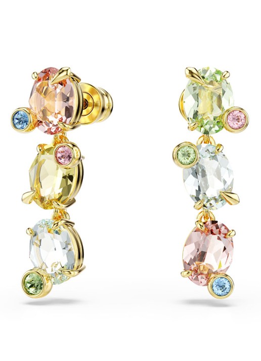 Swarovski Gema oorstekers verguld  - detail 2 goud