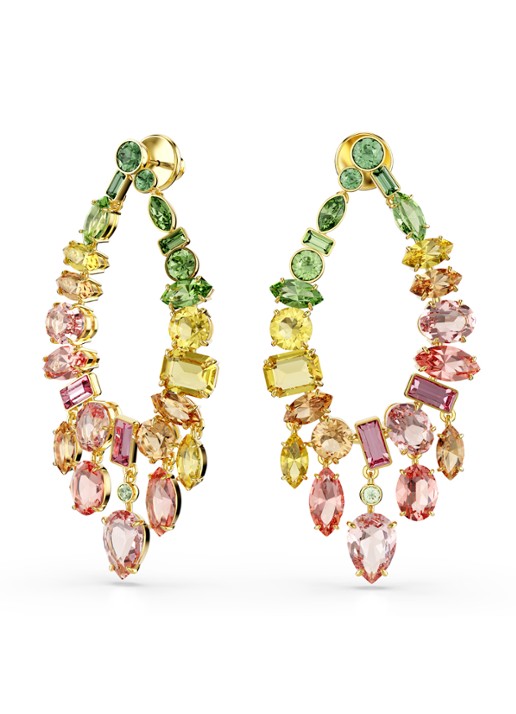 Swarovski Gema oorstekers verguld  - detail goud