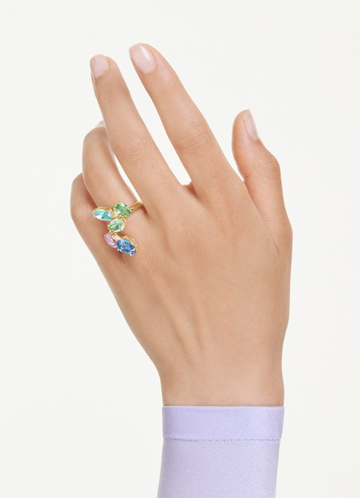 Swarovski Gema ring verguld 55 - detail 5 goud