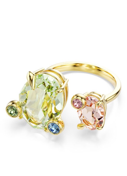 Swarovski Gema ring verguld 58 - detail 5 goud