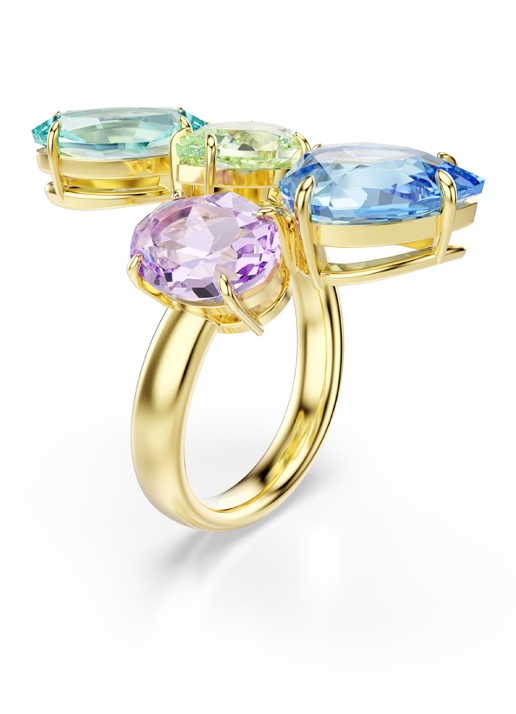 Swarovski Gema ring verguld 60 - detail goud