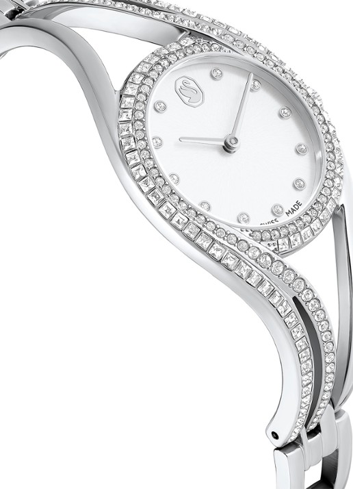 Swarovski Hyperbola bangle horloge 5689432 - detail 4 zilver