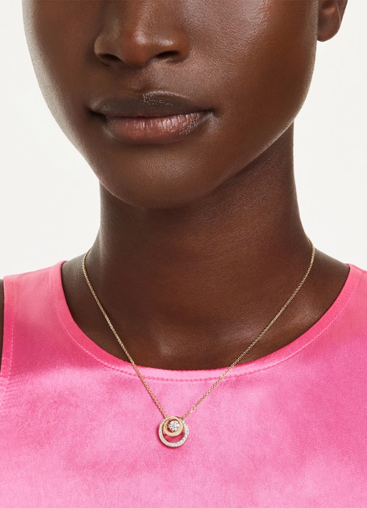 Swarovski Hyperbola ketting met kristal  - detail 6 goud