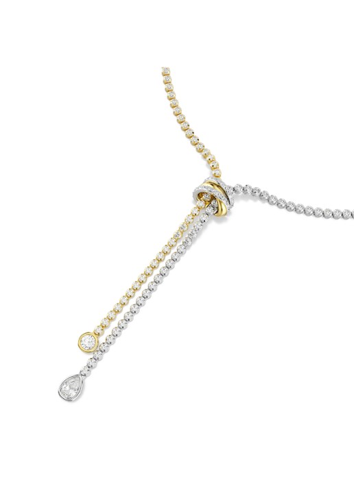 Swarovski Hyperbola ketting met kristal - detail 2 goud