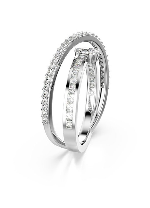 Swarovski Hyperbola ring met kristal 55 - detail zilver